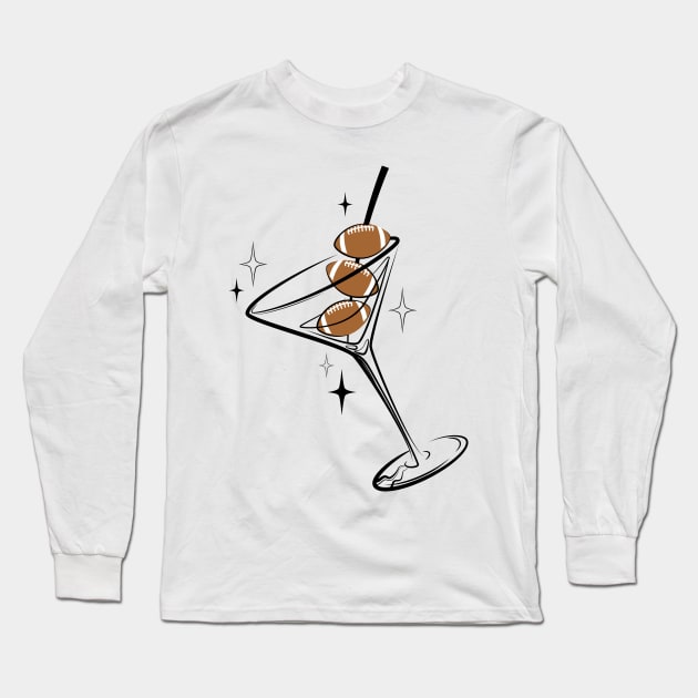 Football-tini Long Sleeve T-Shirt by riantiada